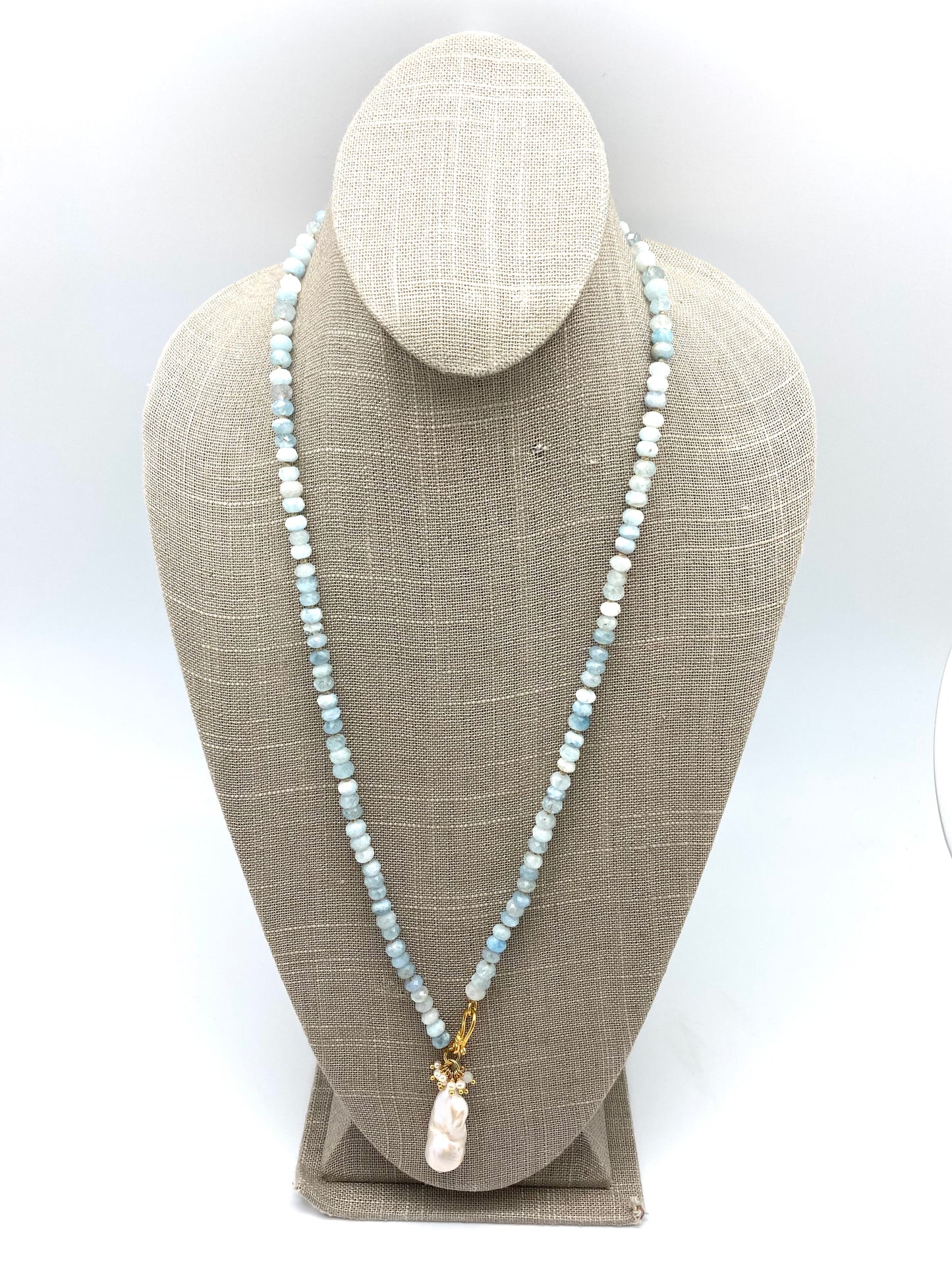 Elin necklace, aquamarine