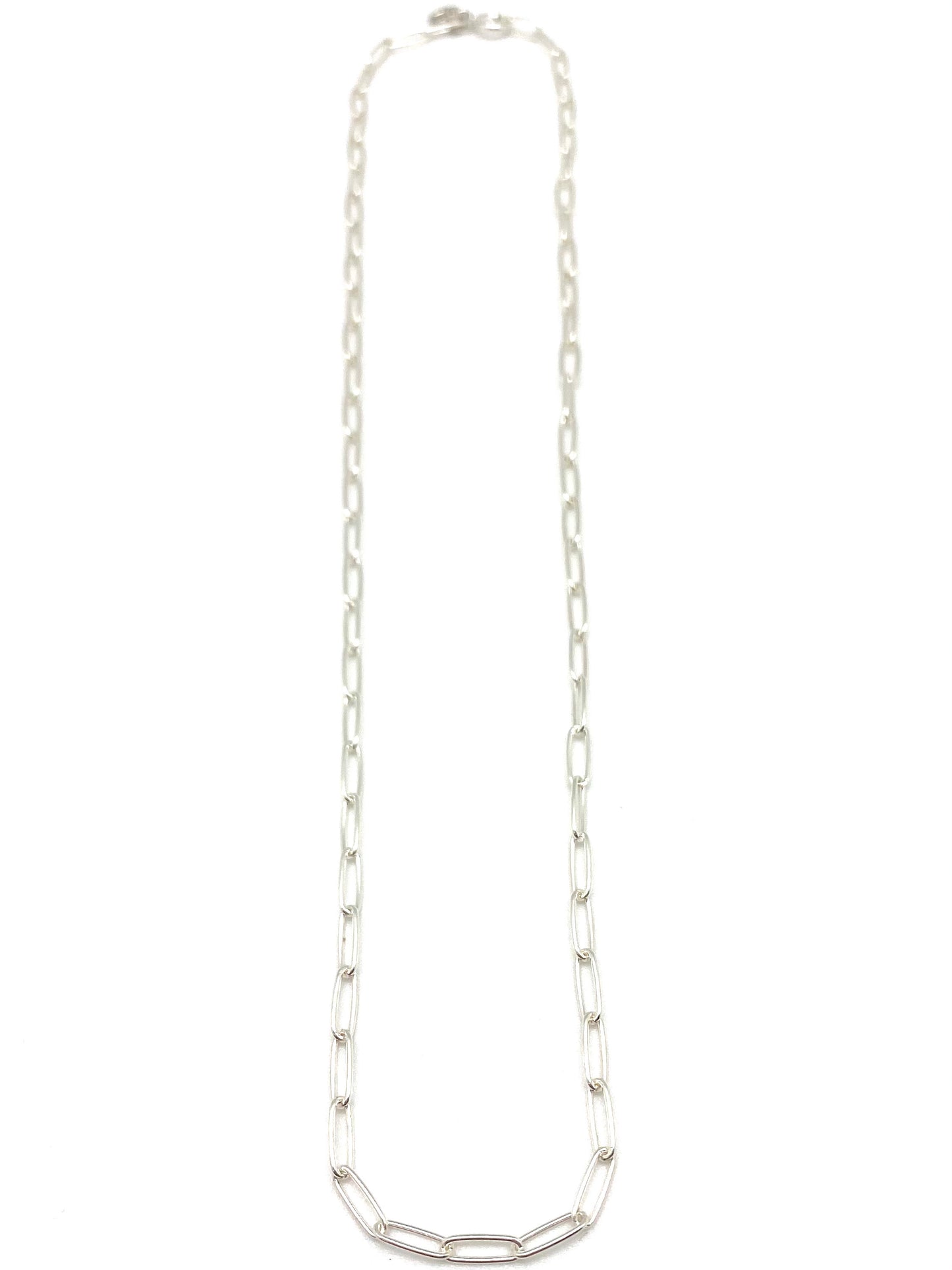 Marie Necklace - silver/plain