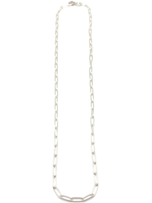 Marie Necklace - silver/plain