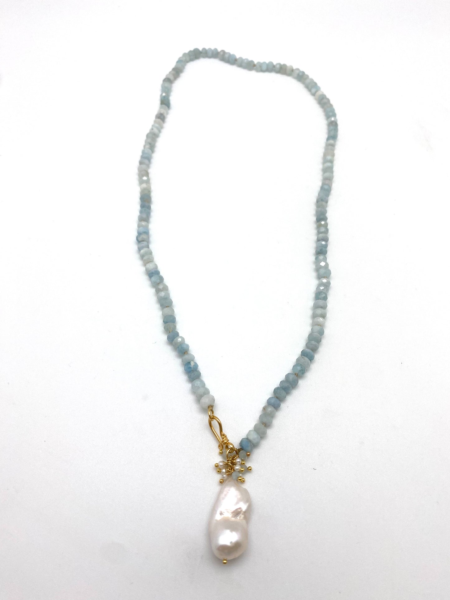 Elin necklace, aquamarine