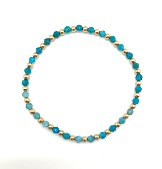 Pippi stretch bracelet - apatite