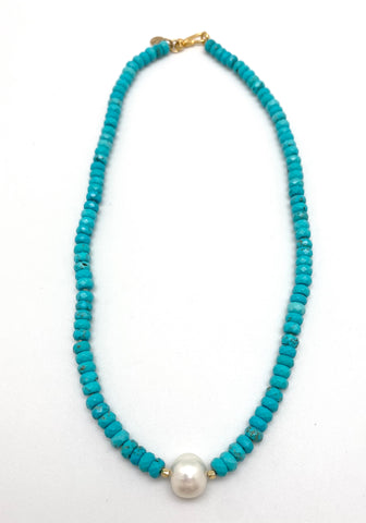 Maja necklace, turquoise