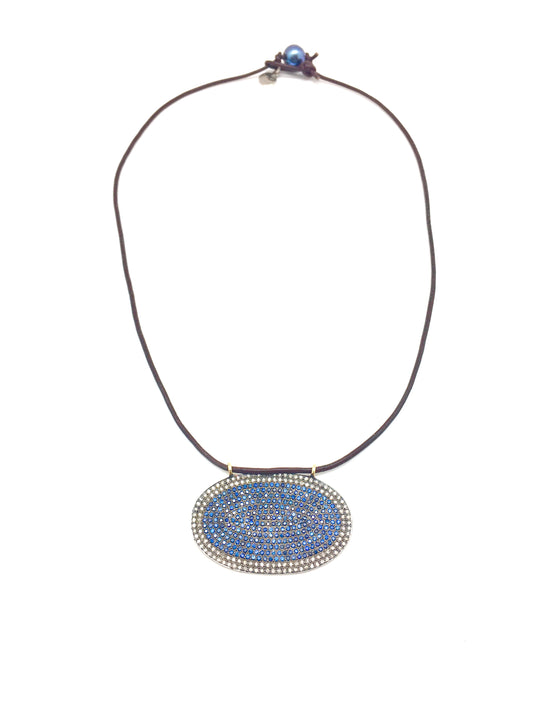 Diamond Sapphire Necklace - diamond/sapphire