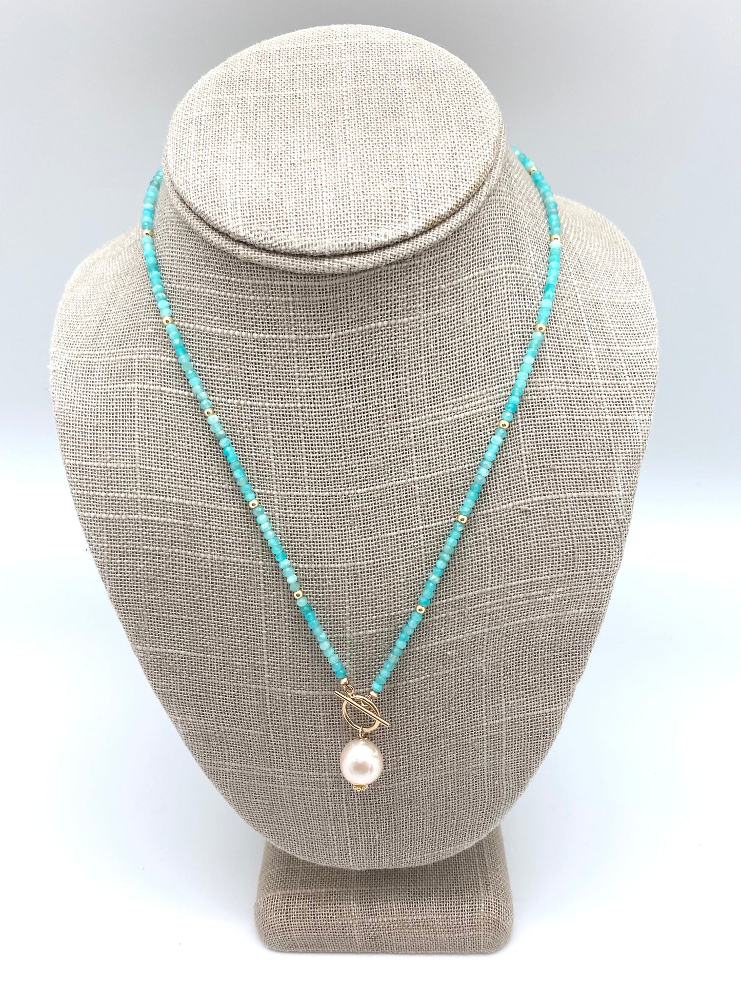 Carol Necklace Gem, amazonite