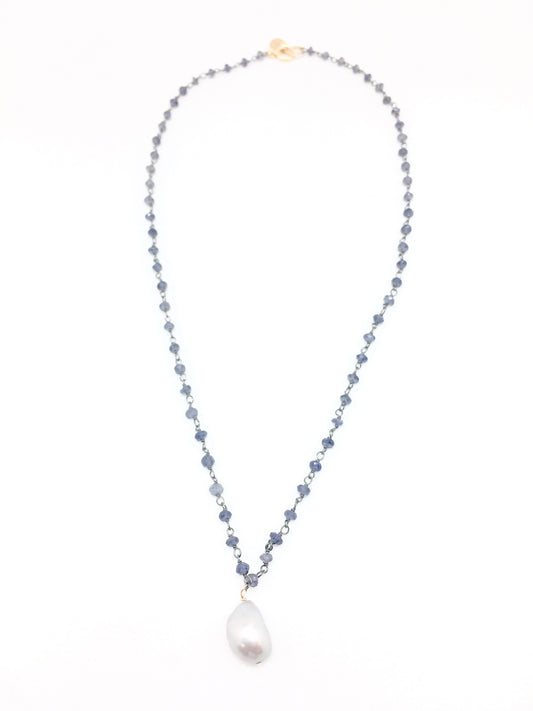 Diddi Short - iolite/grey pearl