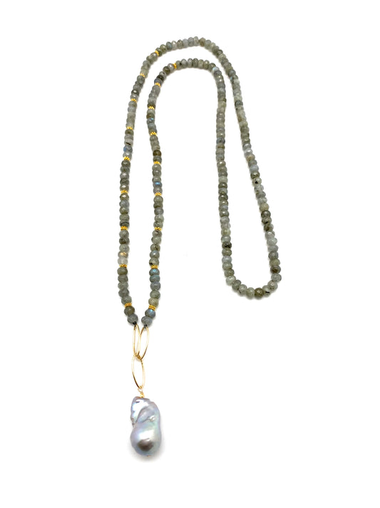 Veronica necklace - labradorite